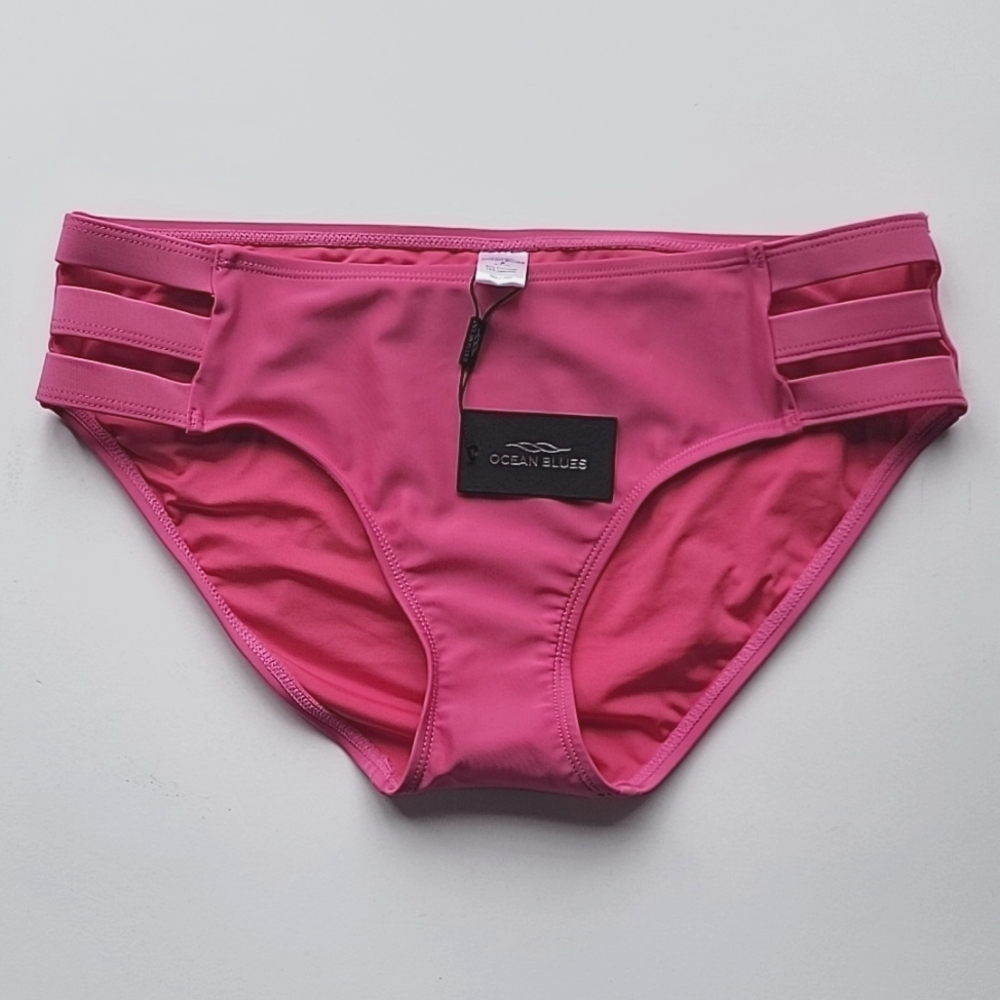 Ocean Blues Women's Pink Full Coverage Swim Brief